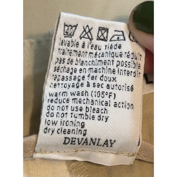 Lacoste Women's Beige Cotton Straight Leg Slim Fit Chino Slacks Pants-Size 6 x 2 - Picture 8 of 9